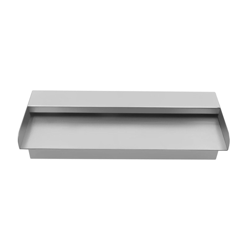 LED Waterfall Spillway Stainless Steel Pool Fountain With Remote 2
