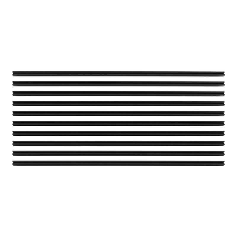 Aluminum Extrusion Black T Slot Rails For CNC Printer Frames 0