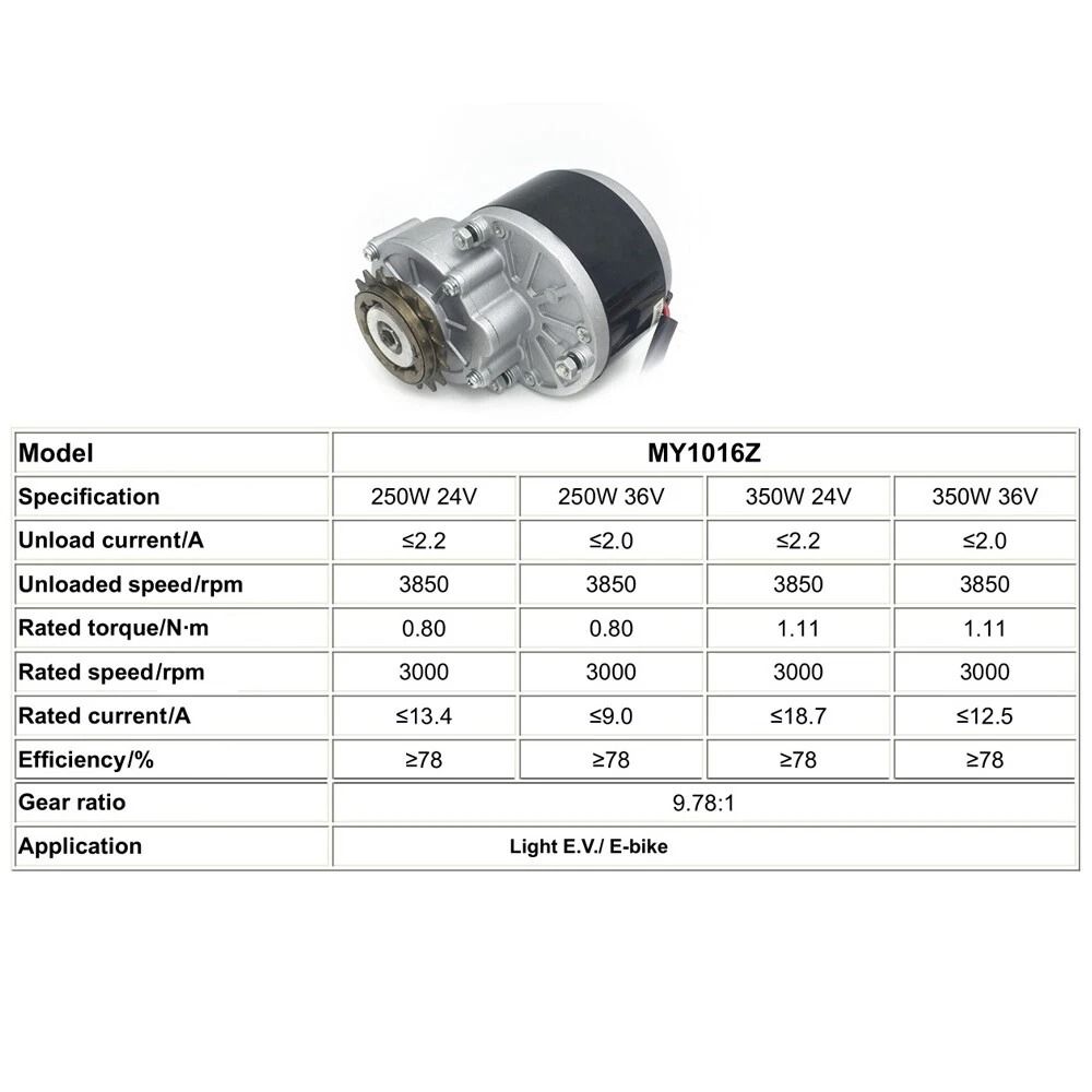 E Bike Conversion Kit With Brush Motor Freewheel Controller 19