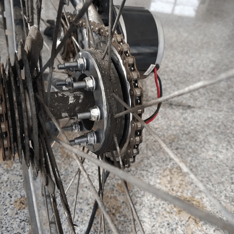 E Bike Conversion Kit With Brush Motor Freewheel Controller 2