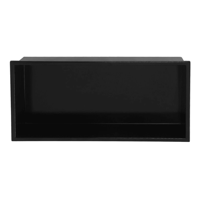 Shower Niche Black Stainless Steel Shower Niche For Recessed Bathroom Storage 5