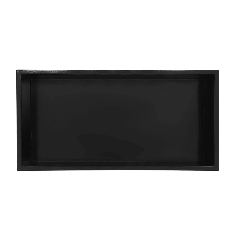 Shower Niche Black Stainless Steel Shower Niche For Recessed Bathroom Storage 6