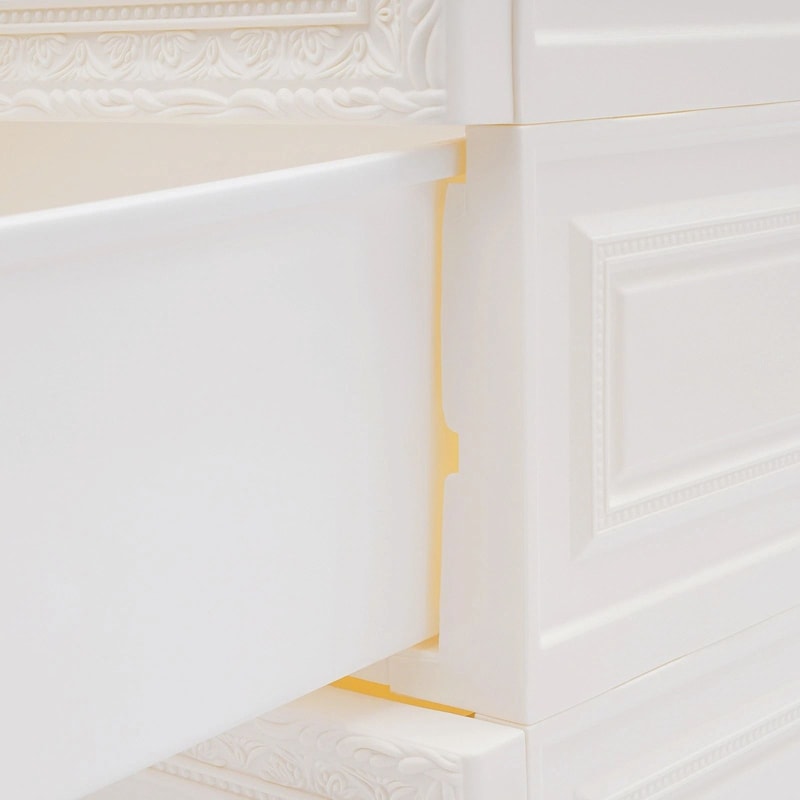 Bathroom Storage Cabinet With Drawers Beige Floor Organizer 15