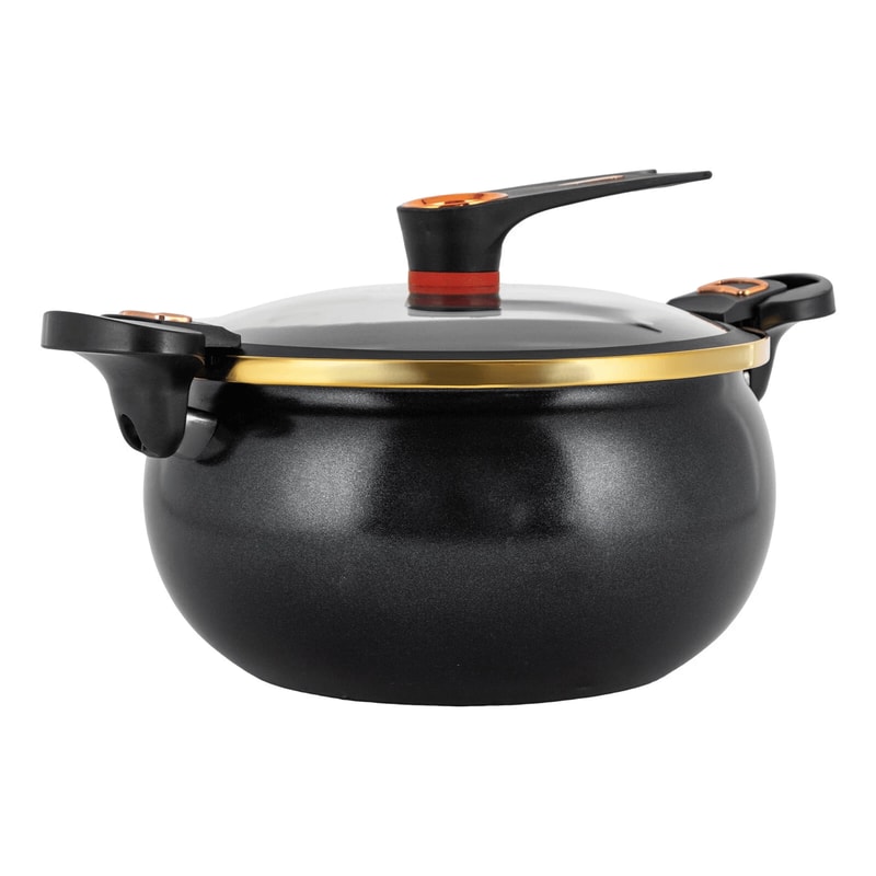 Non Stick Micro Pressure Cooker Multi Function Family Cooking Pot 17