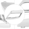 Atlas Left Driver Side Rear Bumper Exhaust Trim Chrome 8