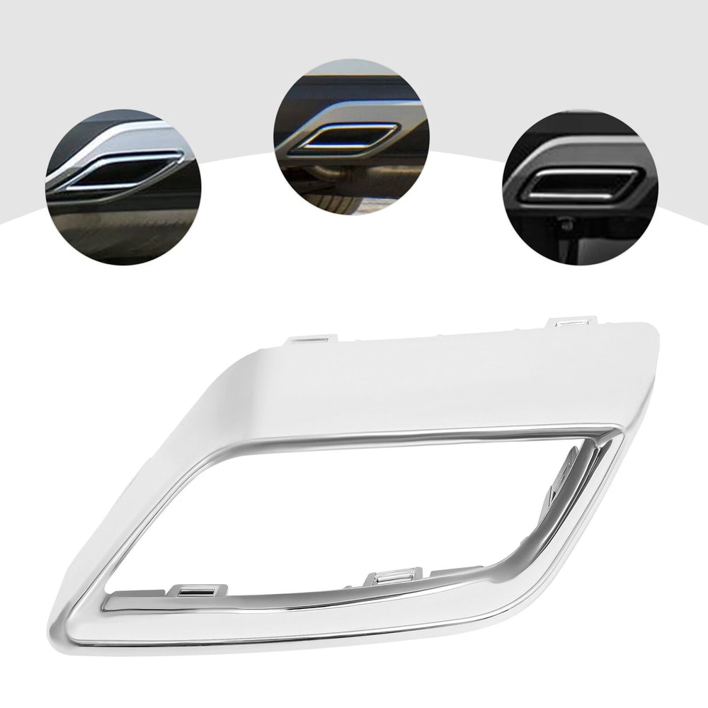 Atlas Left Driver Side Rear Bumper Exhaust Trim Chrome 6