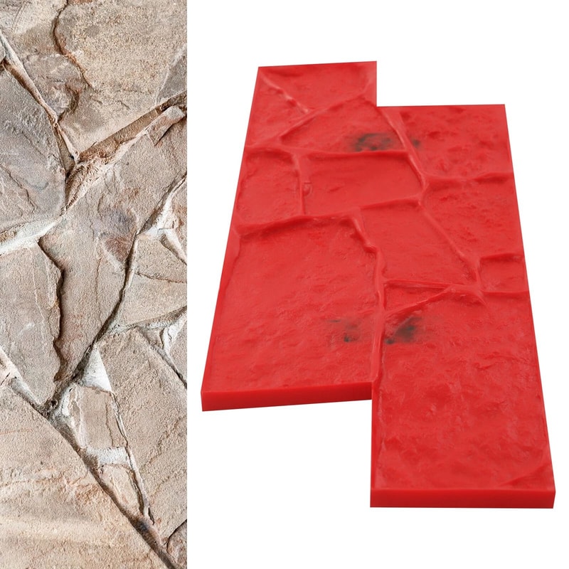 Concrete Texture Mat Stackable Cement Stamp Mold For Walls Floors And Decorative Concrete 4