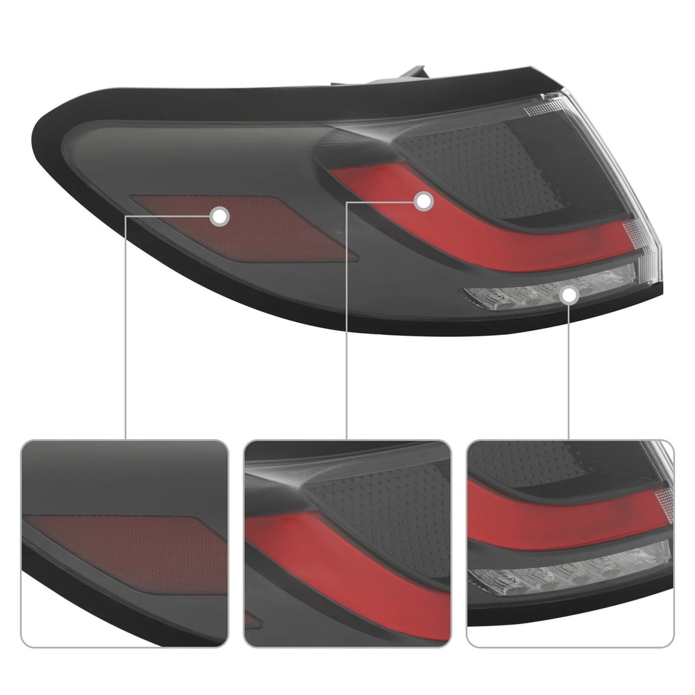 Honda HR VLeft Outer LED Tail Light Driver Side Replacement 7