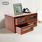 Vintage Wooden Desk Organizer With Drawers And Display Shelf 6