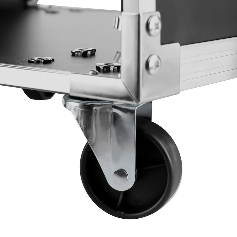 Rolling Network Rack Cabinet For Audio Video Telecom Equipment 4
