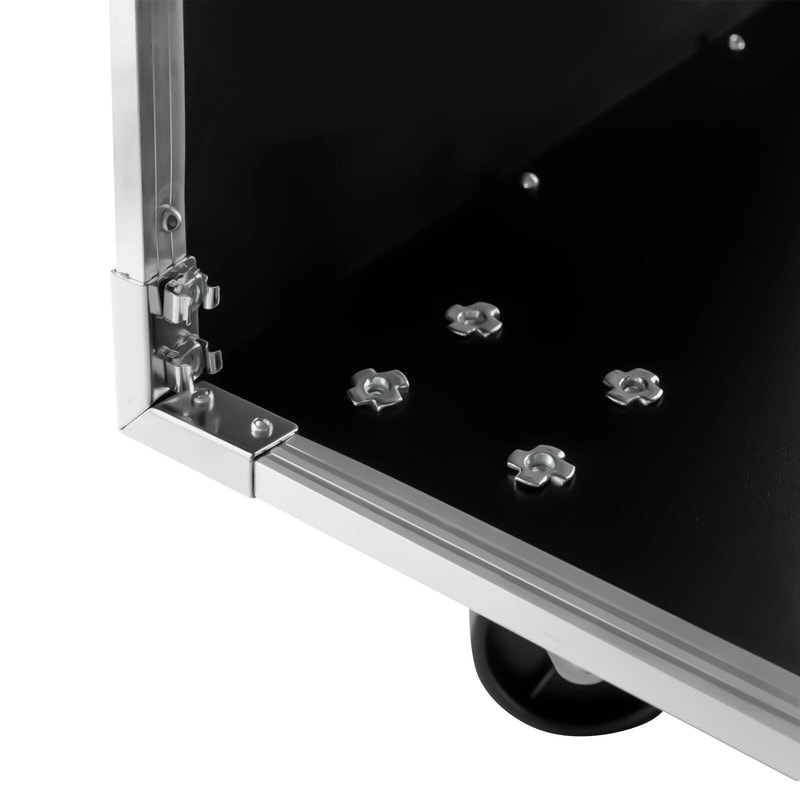 Rolling Network Rack Cabinet For Audio Video Telecom Equipment 7