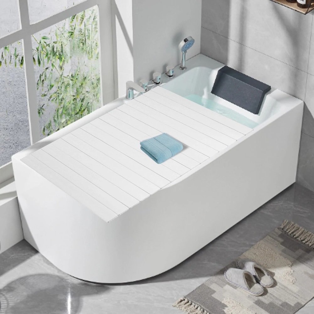 Foldable Bathtub Cover Bath Lid For Insulation And Dust Protection 2