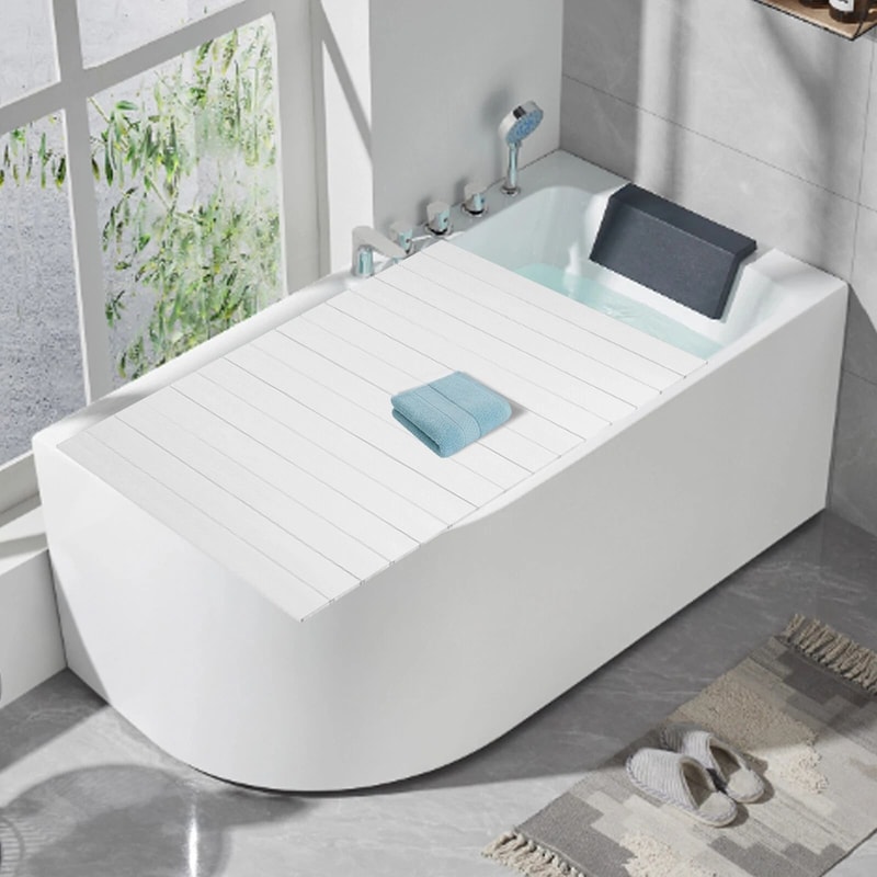 Foldable Bathtub Cover Bath Lid For Insulation And Dust Protection 2