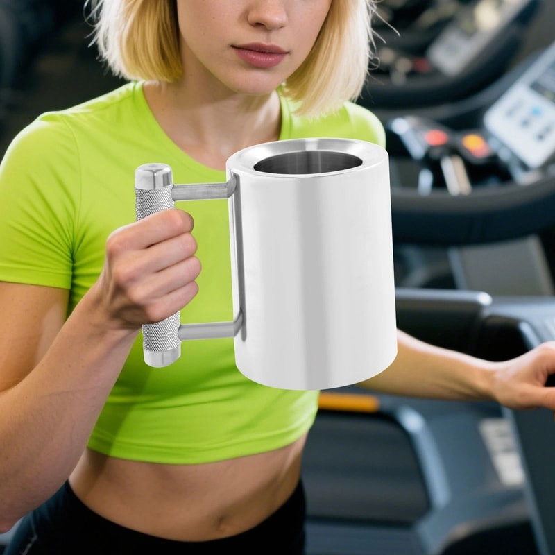 Stainless Steel Dumbbell Bottle Fitness Water Bottle And Gym Mug 4