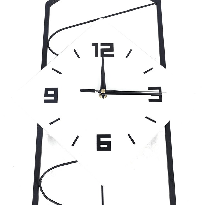 Modern Silent Pendulum Wall Clock With Solid Wood Dial For Living Room Decor 8