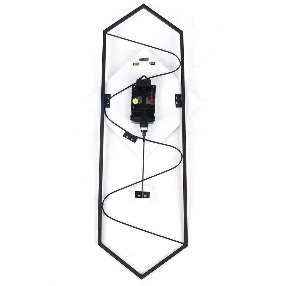 Modern Silent Pendulum Wall Clock With Solid Wood Dial For Living Room Decor 9