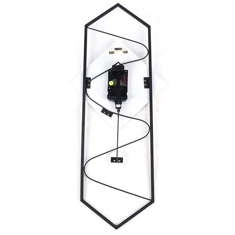 Modern Silent Pendulum Wall Clock With Solid Wood Dial For Living Room Decor 9