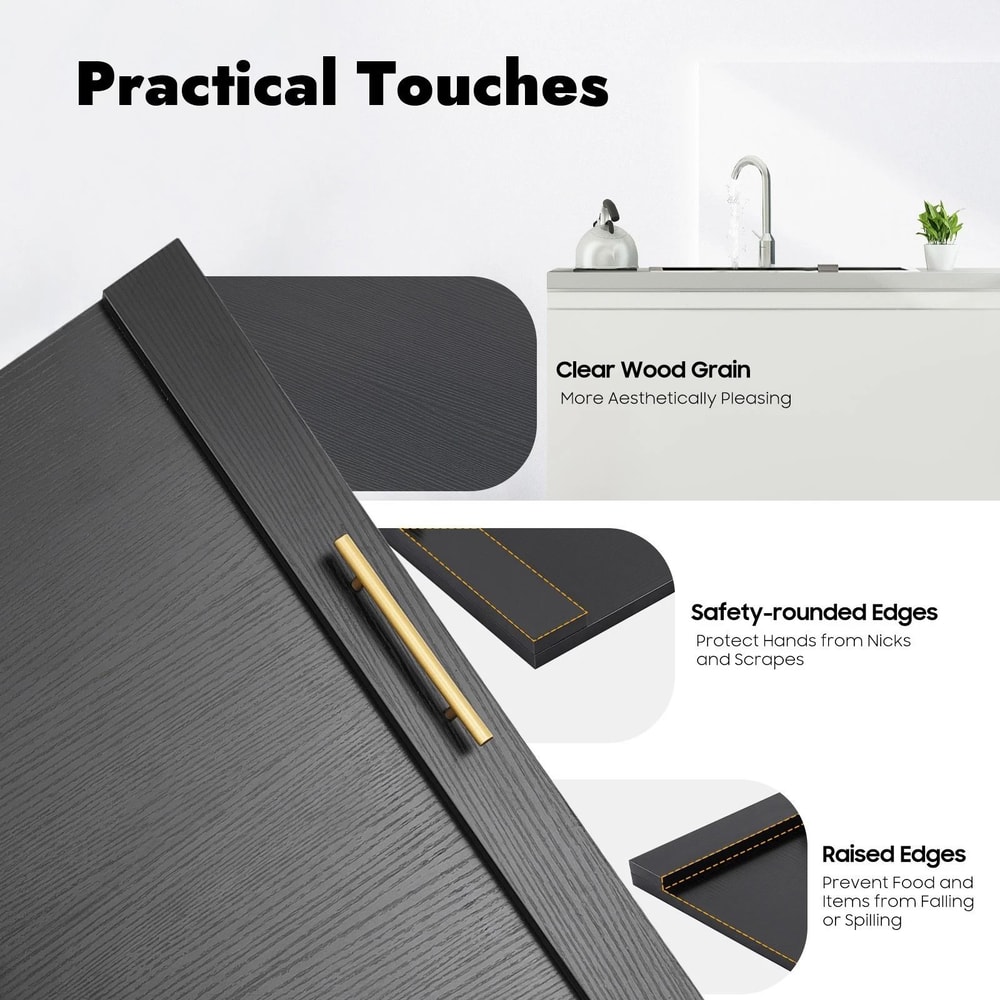 Black Noodle Board Stove Cover For Electric And Gas Stove Tops 12