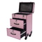 Professional Rolling Makeup Case With Lockable Tiered Salon Cosmetic Organizer 3