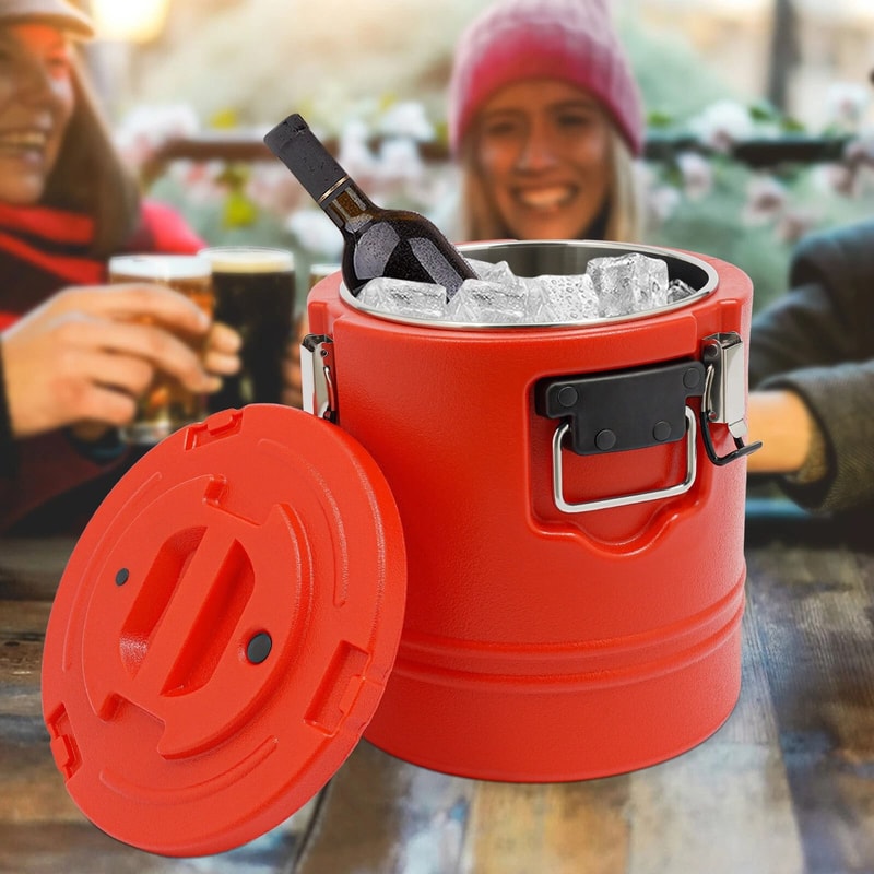 Insulated Soup Container Commercial Thermal Food Carrier Bucket 0