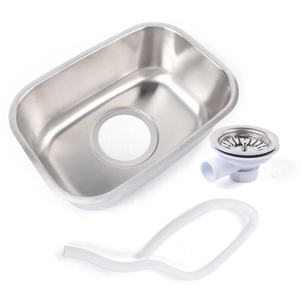Compact RV Sink Stainless Steel Wash Basin For Camper Caravan Boat 2