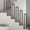 Matte Black U Shaped Stair Handrail Wall Mounted Safety Support Rail 1