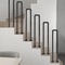 Matte Black U Shaped Stair Handrail Wall Mounted Safety Support Rail 1