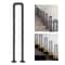 Matte Black U Shaped Stair Handrail Wall Mounted Safety Support Rail 10
