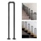 Matte Black U Shaped Stair Handrail Wall Mounted Safety Support Rail 10
