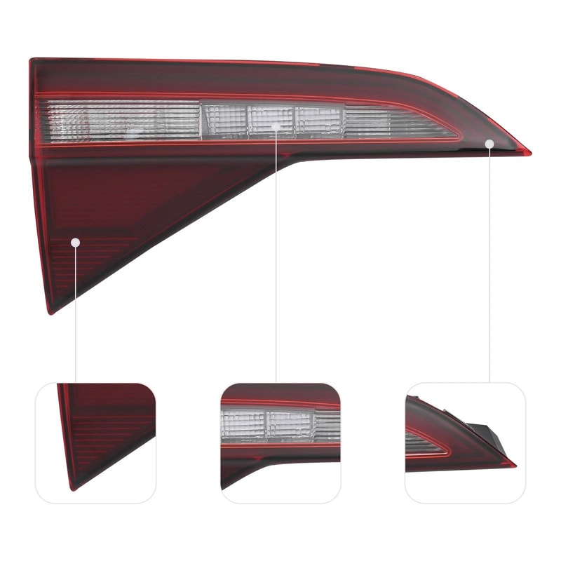 Left Inner LED Tail Light For Volkswagen Jetta Driver Side Replacement 3