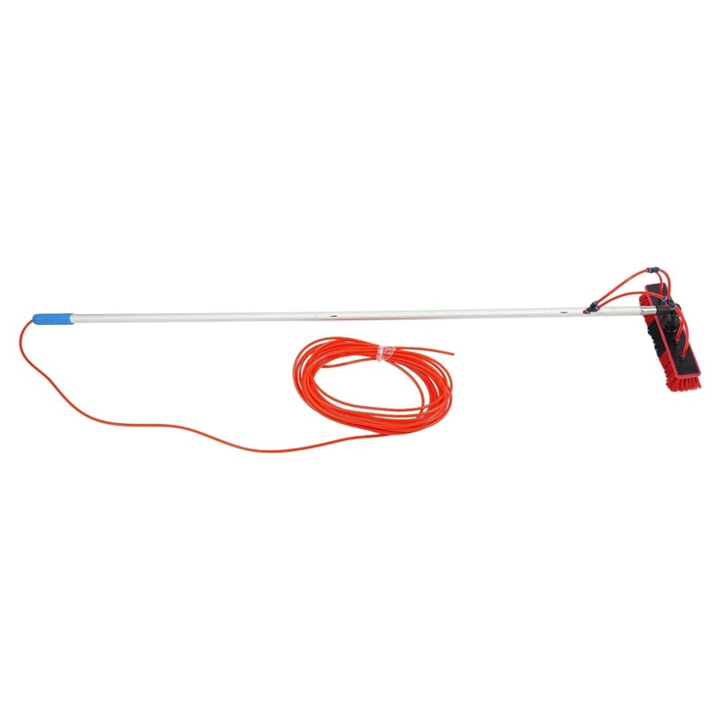 Solar Panel Cleaning Brush Kit With Adjustable Pole And Window Cleaning Hose 12
