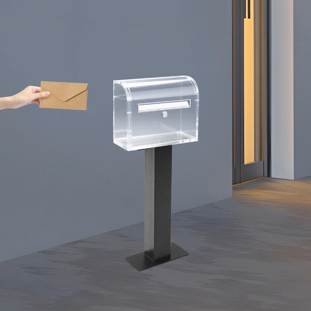 Heavy Duty Steel Ground Mounted Mailbox Post For Outdoor Curbside Installation 0