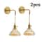Vintage Wall Lamp Set With Gold Glass Indoor Wall Sconce Design 5