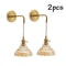 Vintage Wall Lamp Set With Gold Glass Indoor Wall Sconce Design 5