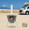 Portable Wood Stove Camping Wood Burning Stove With Chimney Pipe For Outdoor BBQ 2
