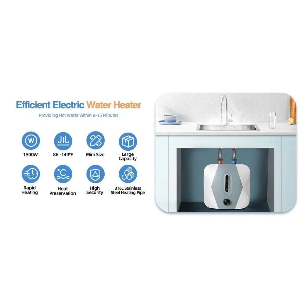 Under Sink Water Heater Compact Instant Hot Water Tank 16