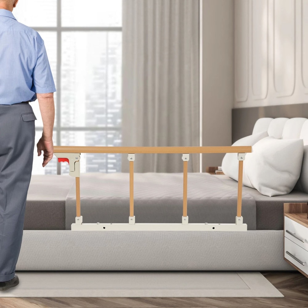 Foldable Bed Rails For Elderly Adults Safety Guard Rail For Home And Hospital Beds 1