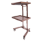 Rose Gold Salon Trolley Cart With Folding Rolling Tray For Barber Shop And Beauty Station 12