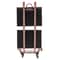 Rose Gold Salon Trolley Cart With Folding Rolling Tray For Barber Shop And Beauty Station 10