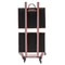Rose Gold Salon Trolley Cart With Folding Rolling Tray For Barber Shop And Beauty Station 10