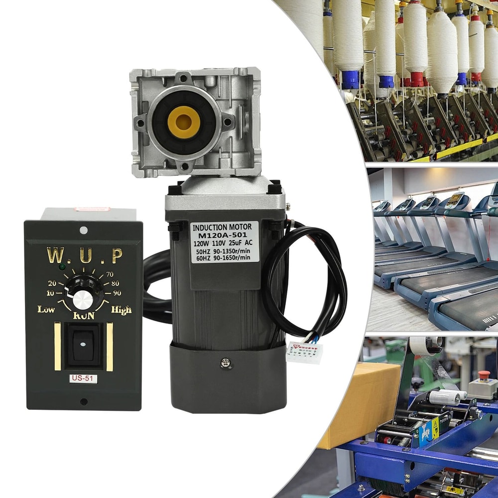 Worm Gear Motor High Torque Gearbox With Speed Controller 4