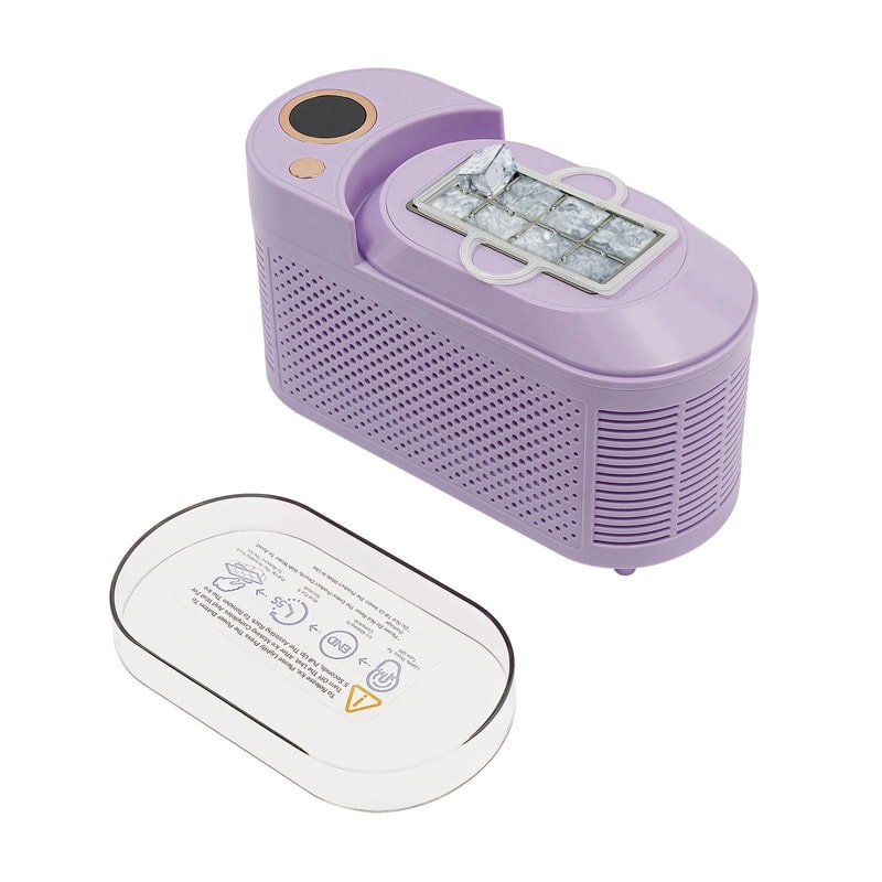 Purple Portable Ice Maker For Home Car Travel Fast Compact Countertop Ice Machine 13