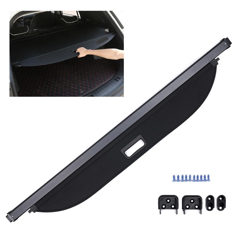 Kia Seltos Cargo Cover Rear Trunk Security Shield Shade Black 5