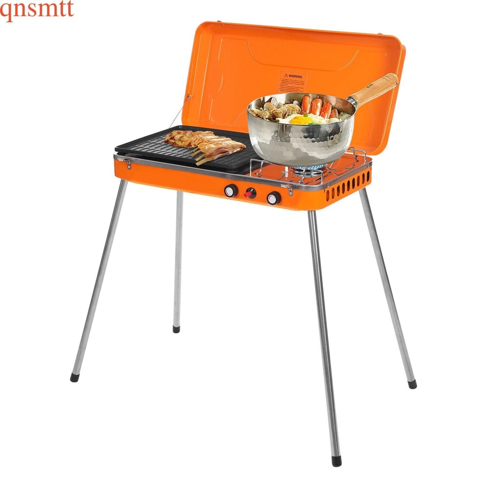 Portable Gas Grill Camping BBQ Stove For Outdoor Cooking 7