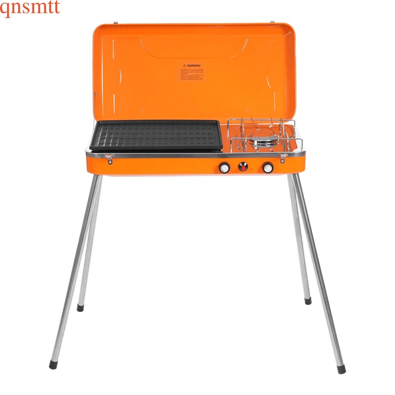 Portable Gas Grill Camping BBQ Stove For Outdoor Cooking 8