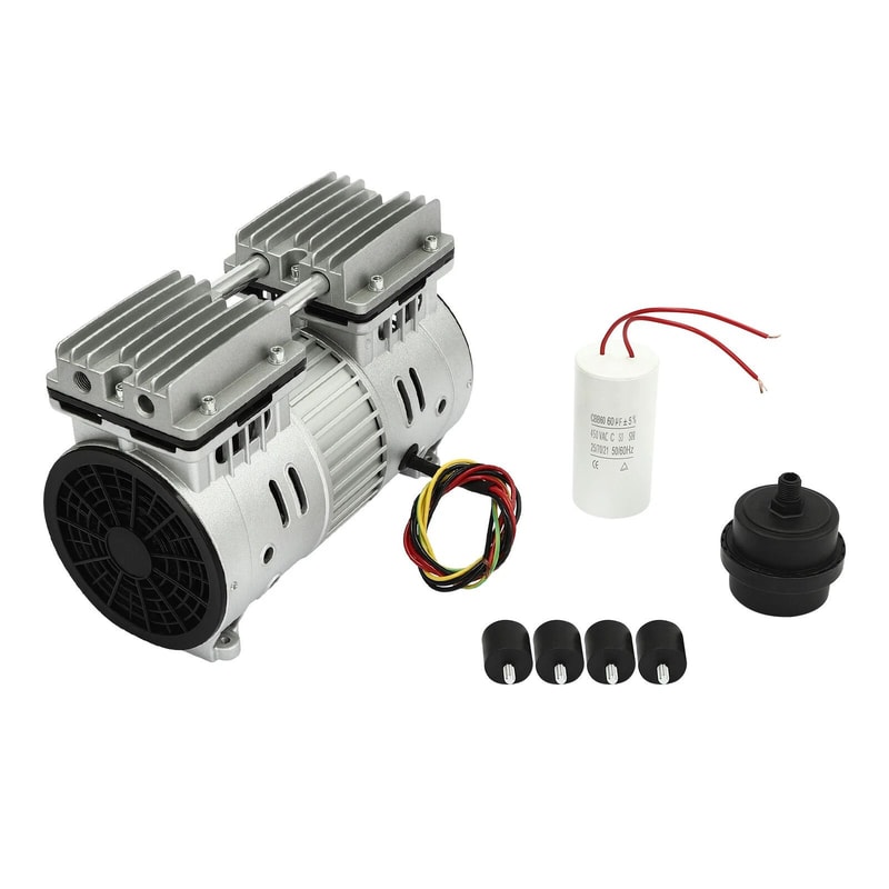 Oil Free Vacuum Pump Silent Air Compressor Head For Workshop Use 12