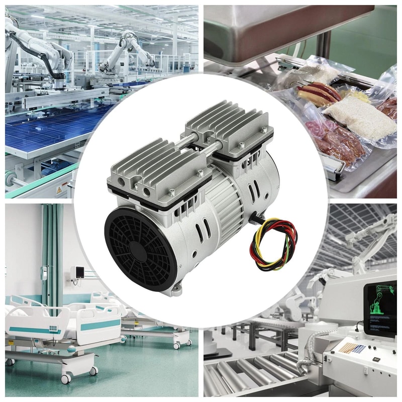 Oil Free Vacuum Pump Silent Air Compressor Head For Workshop Use 2