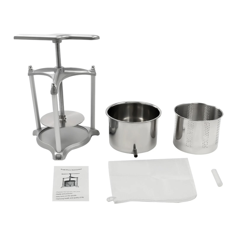 Stainless Steel Fruit Press Manual Juice Extractor For Wine Cider And Fresh Juice 5