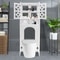 Over The Toilet Storage Cabinet Raised Leg Bathroom Organizer 2