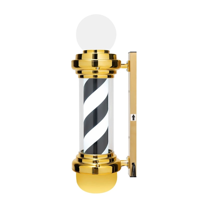 Rotating Barber Pole Light LED Wall Mount Salon Open Sign 1